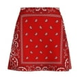 thumbnail image 6 of Bandana - Red Mini Skirt elegant skirts for women mini skirt skirt set, 6 of 7