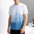 thumbnail image 2 of Wavsuf Mens Graphic Tees Men T Shirts Short Sleeve Elasticity Fashionable Loose Round Neck T Shirt White Size L, 2 of 8