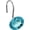 Aqua, variant on Crystal Diamond Round Shower Curtain Hooks Rings for Bathroom,Purple,12PCS