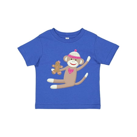 

Inktastic Sock Monkey Gingerbread Gift Toddler Boy or Toddler Girl T-Shirt