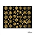 thumbnail image 5 of Wisremt Gold Christmas Snowflake Window Clings Glitter Silver Snowflake Window Stickers For Xmas Holiday Wonderland, 5 of 6