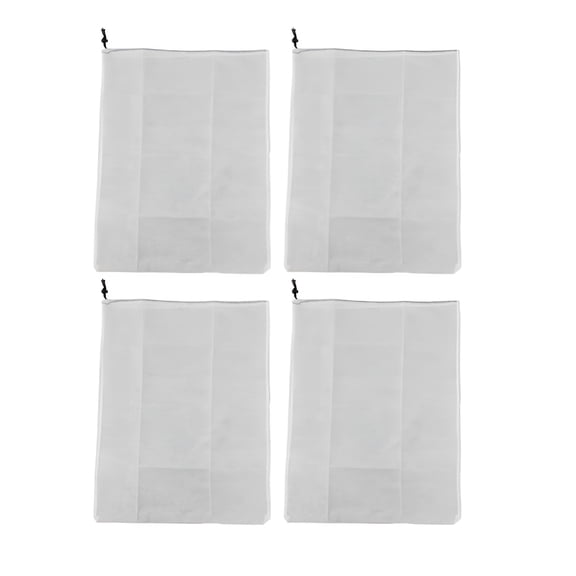 MISSMILE 4-Pack Reusable Plant Covers with Drawstring, Breathable Non Woven Frost Protection Bags for Outdoor Shrubs Trees, 31.5x23.6 Inch Winter Garden Freeze Shield
