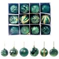 thumbnail image 1 of 12 adornos de bolas de Navidad para decoración de árbol de Navidad, caja de regalo reutilizable de 2,36 pulgadas para vacaciones y fiestas Zhivalor CPB-SSW442-6, 1 of 5