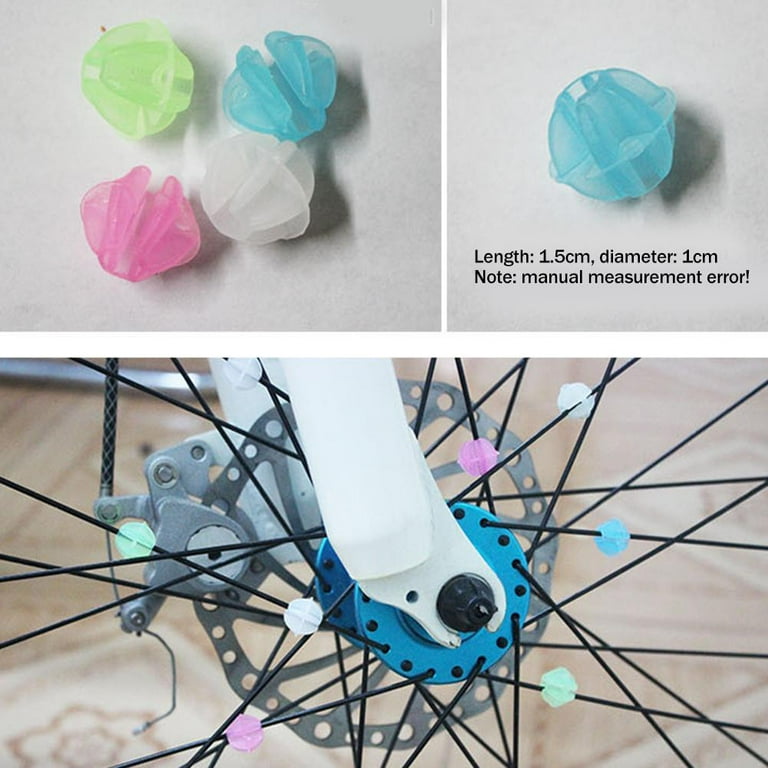 YoJiSa 36pcs Bike Wheel Spokes Bicycle Dokey Spoke Luminous