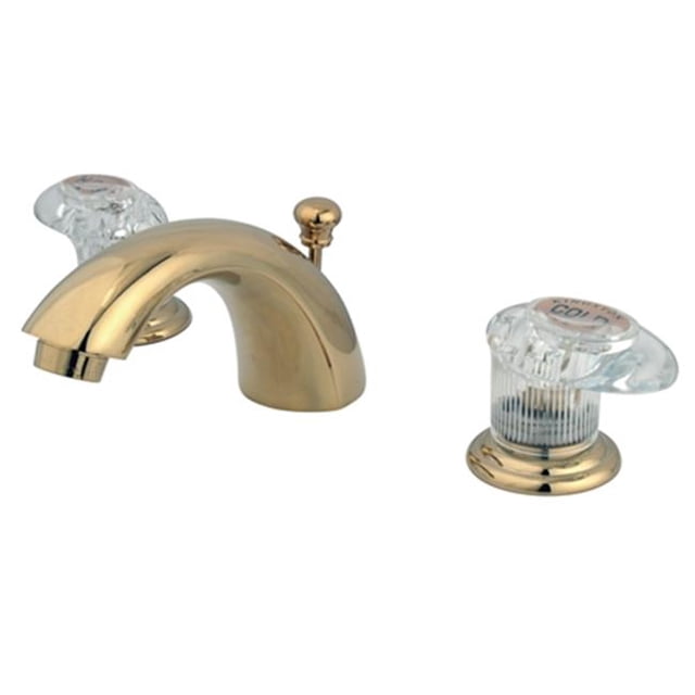 Kingston Brass KB952ALL Mini Robinet de Toilette Répandu & Poignée de Levier en Métal Pop-Up & Laiton Poli