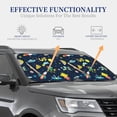 thumbnail image 4 of Naloa Funny Spaceships 2 Piece Foldable Car Sun Shades, Car Windshield Sunshade, Front Window Sunshade for Car, Truck, SUV - Medium, 4 of 7