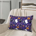 thumbnail image 5 of Picia Cute And Creepy Pattern Plush Pillow Case – Soft and Cozy Cushion Cover, Hypoallergenic Throw Pillow Case for Home Decor-14"x20", 5 of 6