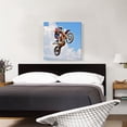 thumbnail image 2 of ARTCANVAS Dirt Bike Jump Motocross Air Canvas Art Print - Size: 26" x 26" (1.50" Deep), 2 of 9