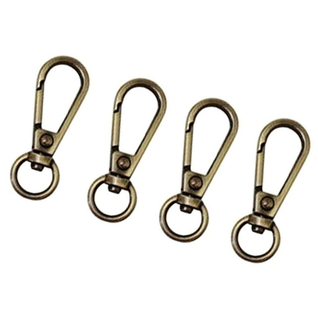 Fermoir Mousqueton Rotatif Naskan pour Sangle 4 Pcs Bronze