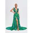 thumbnail image 2 of Vestido largo con estampado Bellabarnetten Yoland adornado, 2 of 7
