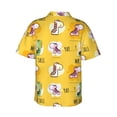 thumbnail image 4 of Cute Giraffe Men'S 3d Print Casual Button Down Shirts, Novelty Hawaiian Short Sleeves M, 4 of 7