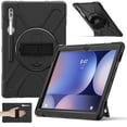 thumbnail image 2 of For Samsung Galaxy Tab S10 Ultra/S9 Ultra/S8 Ultra Case 14.6 inch SM-X920/SM-X910/SM-X900, 360 Hand Strap, Shoulder Strap, Kickstand, Rugged Drop Protection, Black, 2 of 7