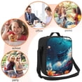 thumbnail image 5 of Pofeuu Fantasy Underwater Adventure Print Lunch Bag Women Insulated Lunch Box Reusable Leakproof Large Spacious Cooler Tote for Women Men, 5 of 7