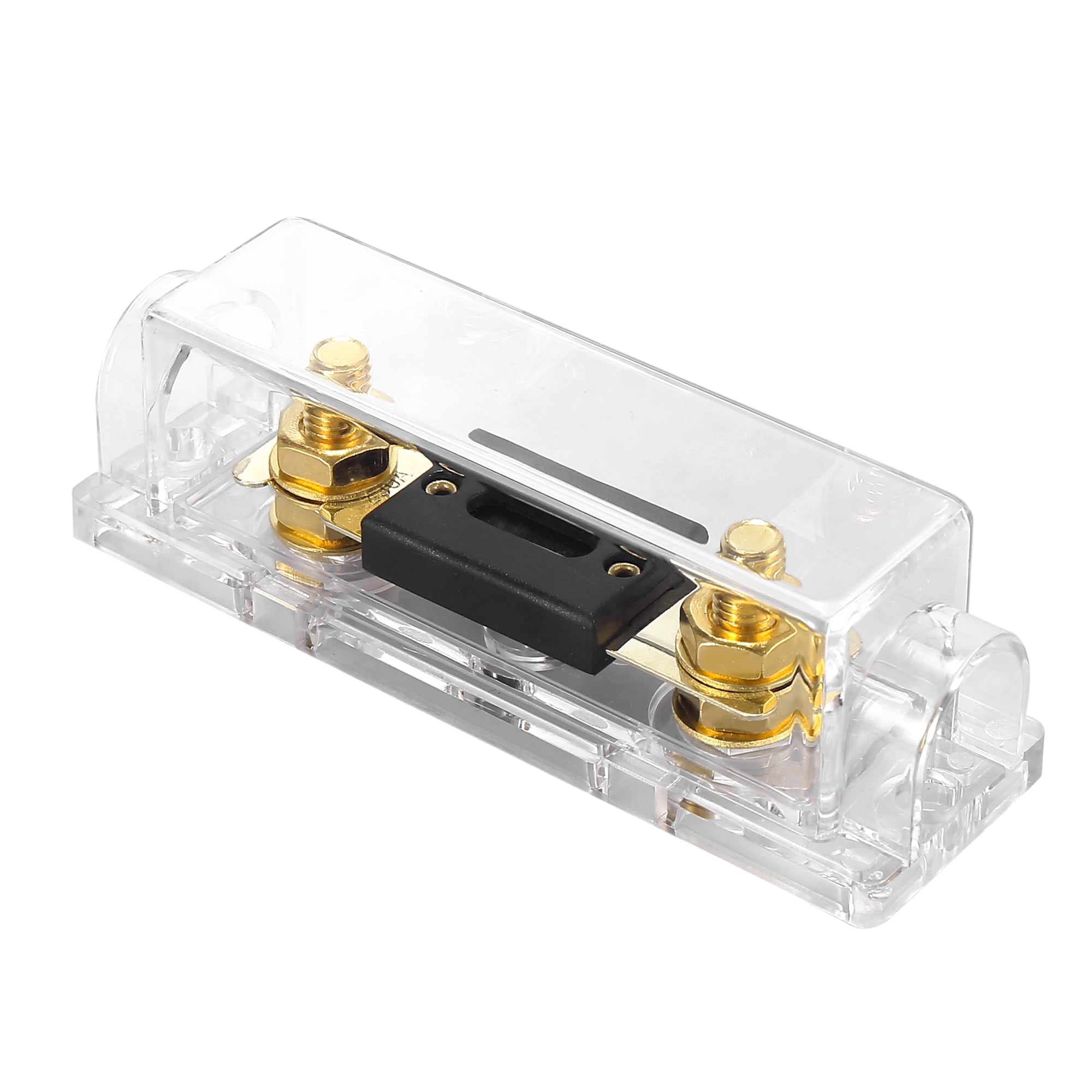 4pcs 0/2/4 Gauge Inline ANL Fuse Holder Clear Fuse Block Box with 250A Fuse
