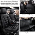 thumbnail image 2 of 5PCS Seat Covers for Car Fit for 98% Jeep Models Waterproof Leather Car Seat Protectors (Black,Standard)Car Seat Cushions with Airbag, 2 of 6