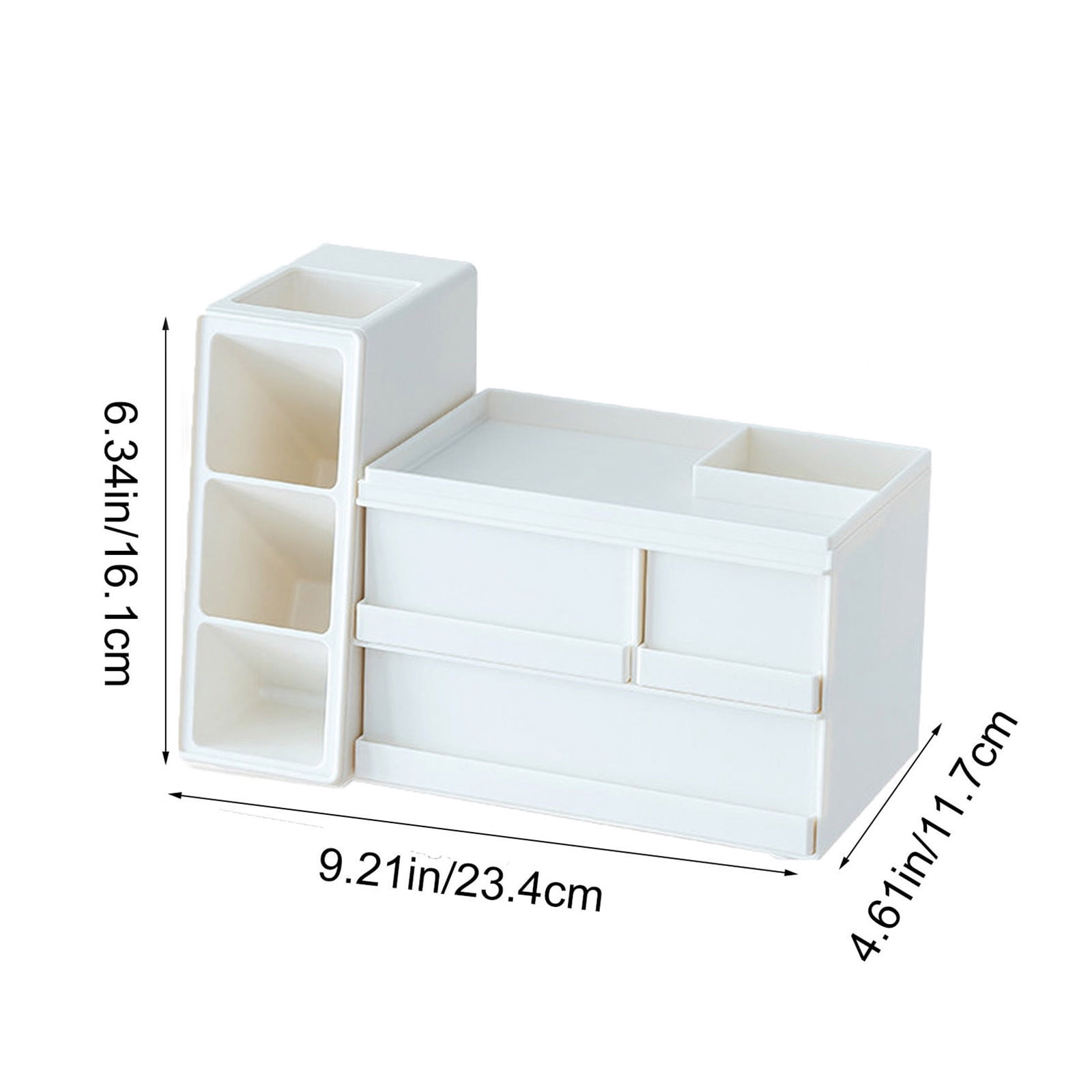 Viflosae Stackable Storage Bins Stackable Storage Bins Storage Box Large Capacity Marker Pen Storage Obliques Insertion Pen Bucket Stationery Cosmetics Office Supplies Storage Rack