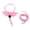 Pink, variant on Yammee Bearded Dragon Leash and Harness Set Adjustable Lizard Walking Leash with Leather Wings for Hamsters Small Animals