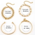 thumbnail image 7 of Gold Bracelets for Women Jewelry Gift  Set of 4 for Women  Dainty Boho Gold  Bracelets, 7 of 7