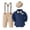 Navy, variant on Toddler Boys Fall Winter Outfits Clothing Brown Babys Spring Fall Gentleman Suit Boys Long Sleeve Shirt Bag Hip Dress Suit Fashion Prin,Size 6M,Light Blue