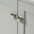 thumbnail image 4 of Ariel Cambridge 37 In. Left Offset Oval Sink Vanity With White Quartz Countertop In Grey, 4 of 10