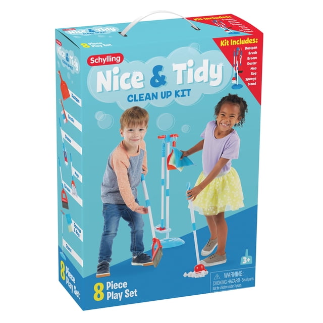 Set de limpieza de juguetes Schylling Nice and Tidy Clean Up Kit de 3 años o más