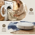 thumbnail image 5 of ODIKA 6'x9' Washable Area Rug Pvc Bottom Painterly Featuring Fluid Splicing Furnishing Shenzhen for Queen Size Bedroom, Under Bed, Master Suite, Easy Care, Non-Shedding, 5 of 7