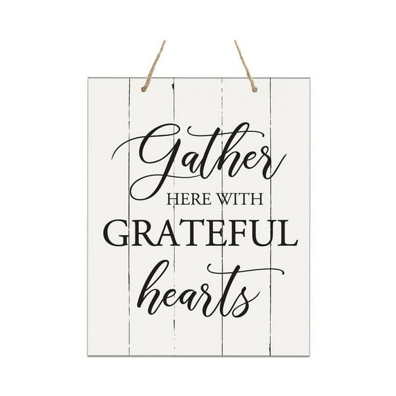 LifeSong Milestones Distressed Wall Sign Gather Here With 3