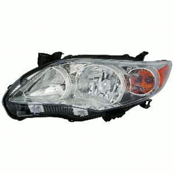KAI New OEM Replacement Driver Side Headlight Assembly, Fits 2011-2013 Toyota Corolla Sedan
