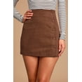 thumbnail image 4 of Wensney Women Skirt Comfortable Short Dress for Prom Party Casual Occasions Brown M, 4 of 9