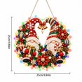 thumbnail image 3 of Light Up Christmas Diamond Art Beaded Wreath Kit Diy Christmas Pearl Diamond Painting With Led Lights Hanging Christmas Decorations For Home Front Door Wall Decor(9.84"), 3 of 4