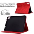 thumbnail image 2 of SaniMore Case for iPad 10th Generation 10.9" 2022, PU leather Skin Embossed Tree with Auto Sleep/Wake Pen Holder Card Slots Anti-slip Strip Flip Folio Wallet Business Cover, Red, 2 of 6