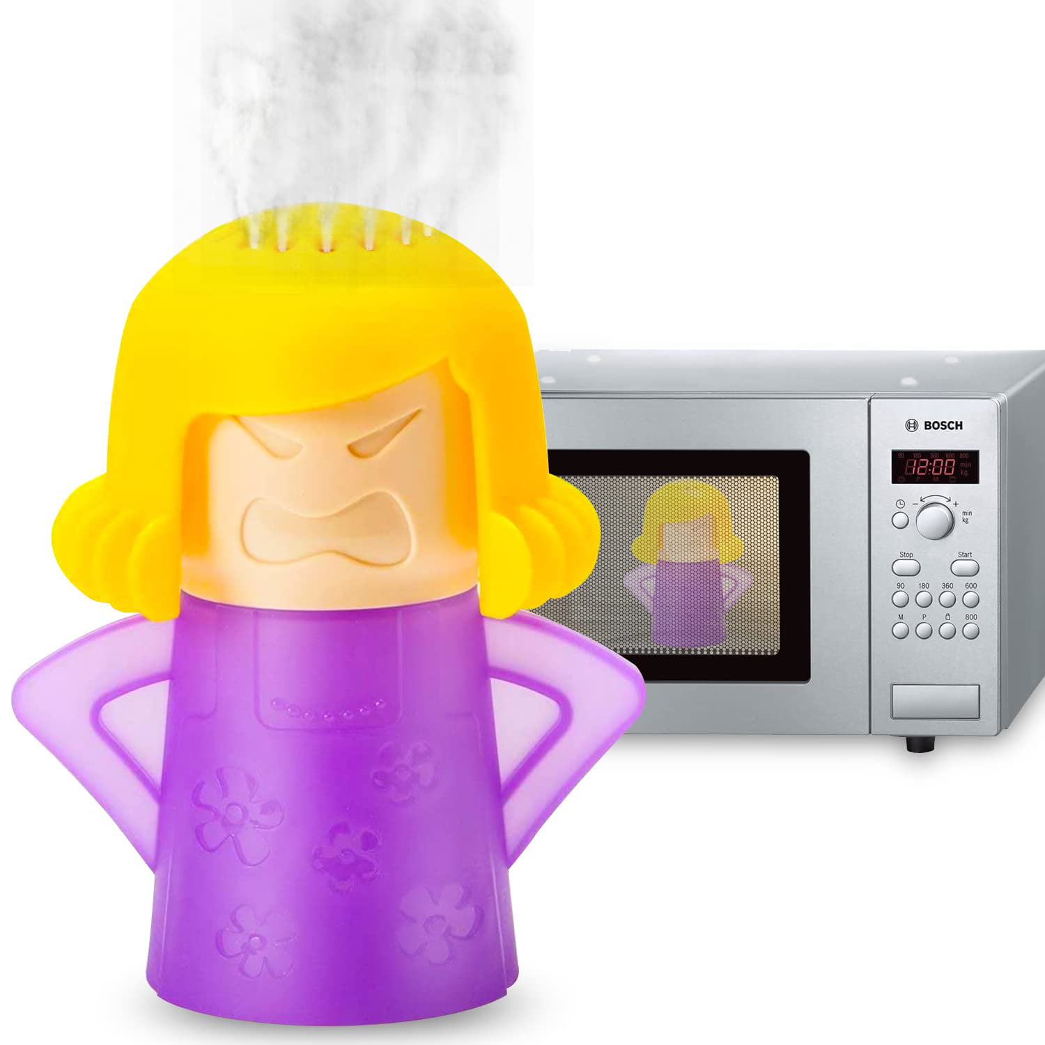 Microwave Oven Steam Cleaner Angry Mama Household Kitchen Cleaning Product 