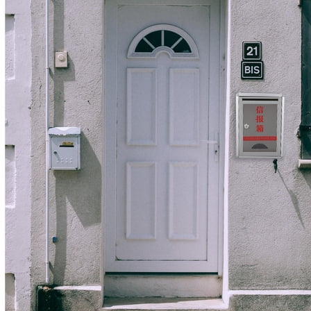 Supvox Mailbox with Lock Wall Mount Mailbox Aluminum Alloy Silver for Outdoor Use 1Set