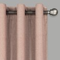 thumbnail image 2 of Eclipse Allure Chevron Draft Stopper, 100% Blackout Grommet Top Curtain Panel, Spice, 50 x 84, 2 of 9
