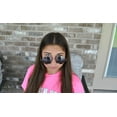 thumbnail image 4 of Round Sunglasses - (56mm) Gold Frame / Silver Mirror Lens, 4 of 8