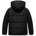 thumbnail image 2 of Chrisuno Boy's Hooded Winter Bubble Coat Warm Puffer Jacket Thicken Quilted Outerwear With Removable Hood Black 8, 2 of 5