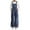 Dark Blue, variant on TBWNWG Girls Denim Overalls Snowflake Washed Wide Leg Jumpsuit With Decorative Bow Casual Fashion Outfit For Teenage Youth Size 14-15 Years
