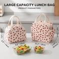 thumbnail image 4 of Corduroy Insulated Lunch Bag for Women, 16-Can Water-Resistant Lunch Tote with Soft Handle, 6-Hour Cold Retention Cooler Bag with Aluminum Foil Lining for Work, Office, Picnic, 4 of 9