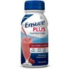 Ensure Plus Nutrition Shake, Strawberry 8 oz bottles (case of 24) - (Pack of 3)