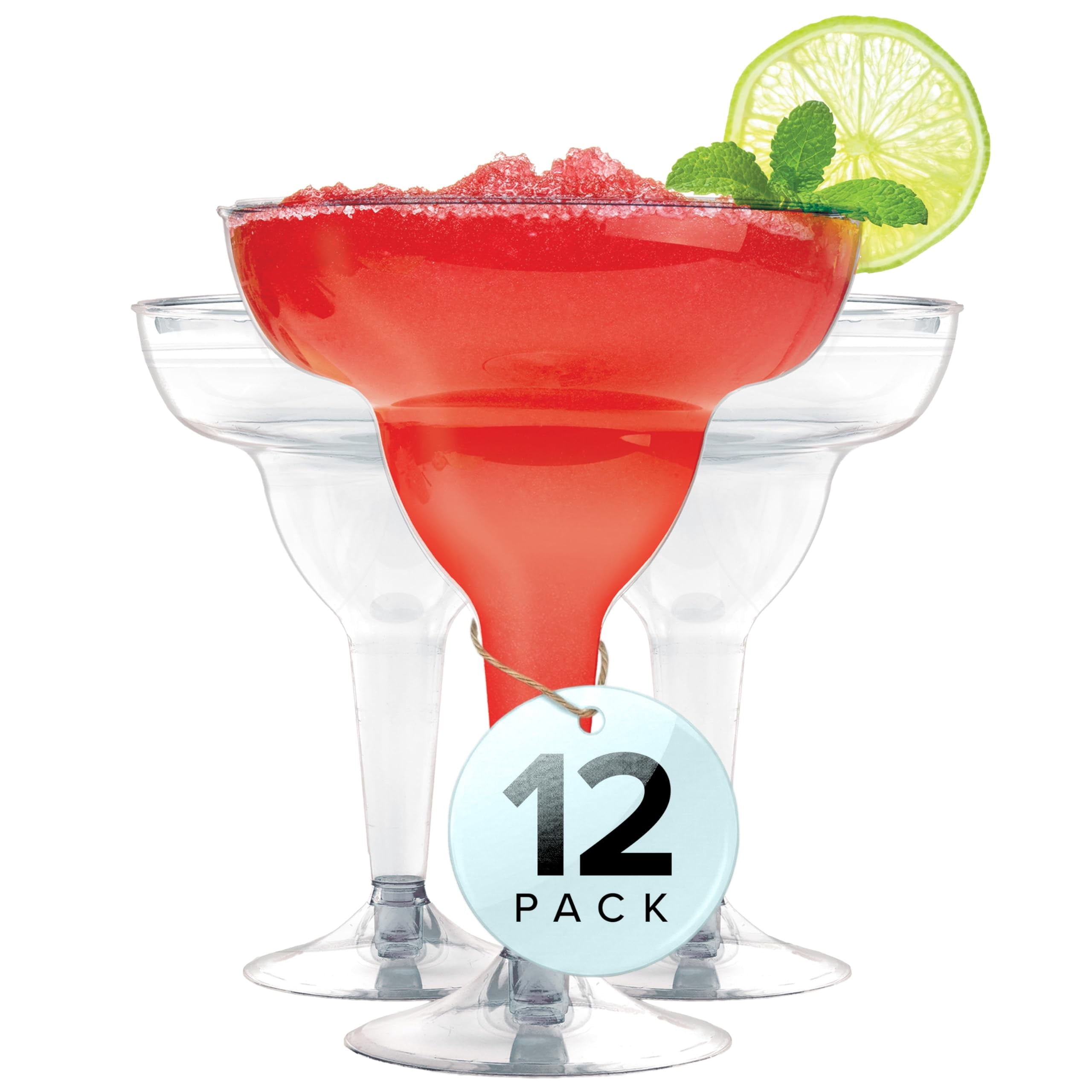 Walmart Clear Plastic Disposable Cocktail/Margarita Glasses, 4-1/4-Inch, 12-Count  - Walmart.com