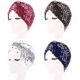 thumbnail image 2 of GFDYREE Turban en Coton pour Femmes Bonnet de Chimiothérapie contre le Cancer Bonnet de Perte de Cheveux, 2 of 7