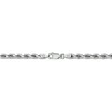 14K White Gold 4mm Diamond Cut Rope Chain 22 IN - Walmart.com