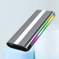 thumbnail image 2 of Carcasa M.2 NVMe/NGFF SSD Luz USB tipo C RGB para M.2 SSD 2230 2242 2260 2280, 2 of 9