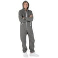 thumbnail image 5 of Joggies - Charcoal Gray Kids Footless Hoodie One Piece - Kids - XLarge (Fits 5'0 - 5'3"), 5 of 5