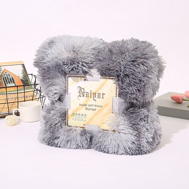 Summer Blanket Decorative Faux Blanket Plush Lightweight Shaggy Blanket Microfiber Blanket 50x63IN Bed Comforter Cozy Throw Blankets for Women Gift for Sofa, Couch, Bed, Camping, Travel