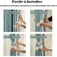 thumbnail image 4 of Set of 2PCS Curtain Tiebacks with Two Balls Handmade Braided Rope Curtain Tie Back Hemp Curtain Buckle Rustic Style, Chic Decorative Curtain Accessory, 4 of 5