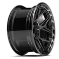 thumbnail image 4 of 4PLAY Wheels 4P55 20 Inch Rim Fits 5x127 & 5x139.7 20x10 Gloss Black Brushed with Tinted Clear (1), 4 of 5