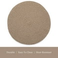 thumbnail image 4 of Dainty Home Set of 6 Placemats | Elegant and Durable | 15x15 in Round Woven Non-Slip Washable Place Mats | Tear-Resistant Heat | Resistant Placemats, 4 of 4