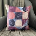 thumbnail image 3 of The HomeCentric Decorative Throw Pillow covers Violet 18"x18" (45x45 cm) Cotton Canvas AbstractPainted Pillow Case For Sofa Chouch, Hotels, living, Bed Room, Abstract - Playful Palette Violet, 3 of 5
