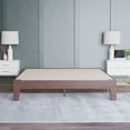 thumbnail image 4 of Emma + Oliver Queen Sized Wooden Platform Bed with Walnut Finish and Wooden Support Slats; No Box Spring or Foundation Required, 4 of 11